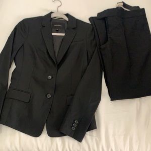 Banana Republic Black suit Martin fit worn2x sz 4